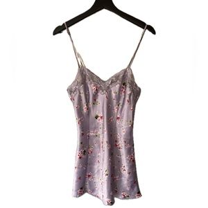 Vintage 90s Victoria's Secret Floral Slip Dress Size XS